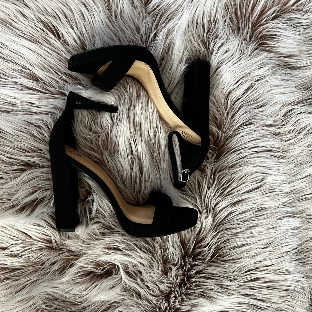 Black Block Heels